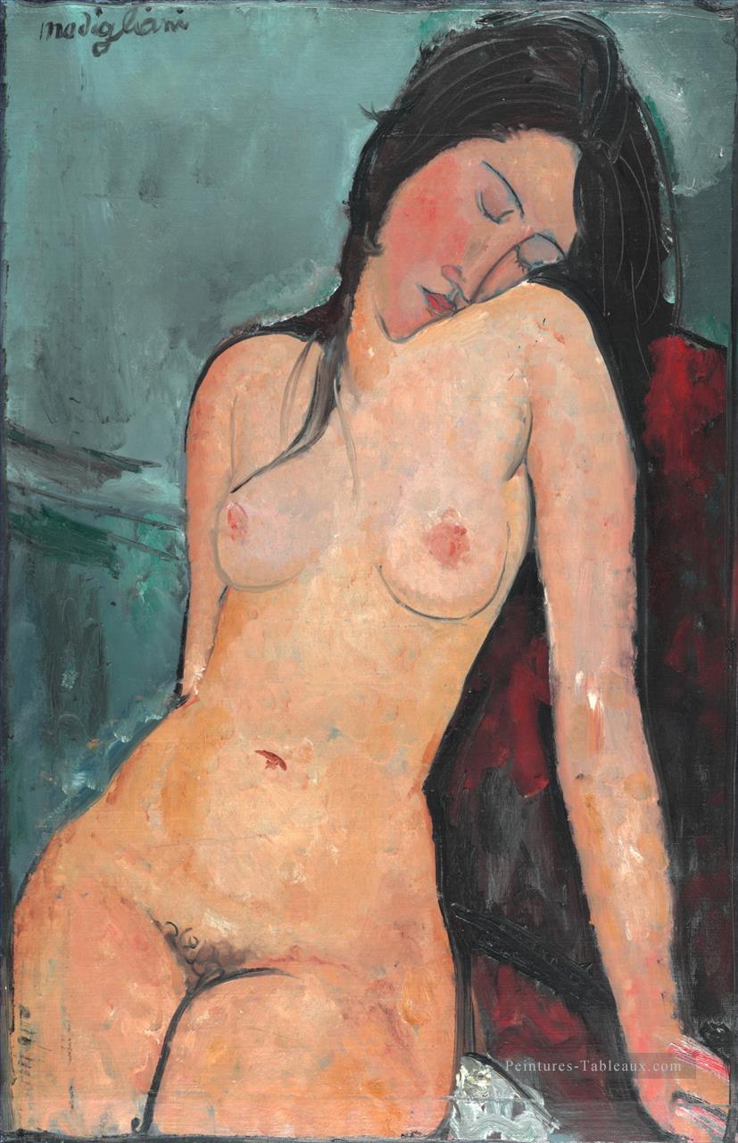 Nu féminin Iris Arbre Amedeo Modigliani Peintures à l'huile